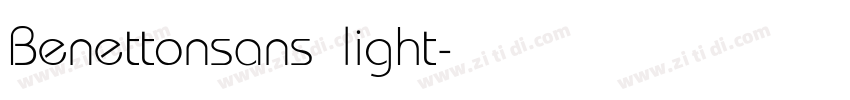 Benettonsans light字体转换